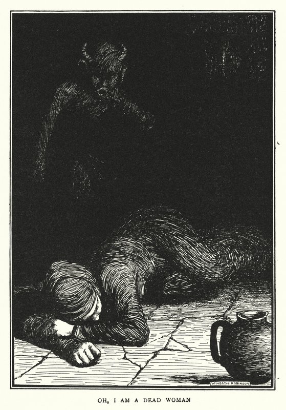 Oh, jsem mrtvá žena (litho) od William Heath Robinson