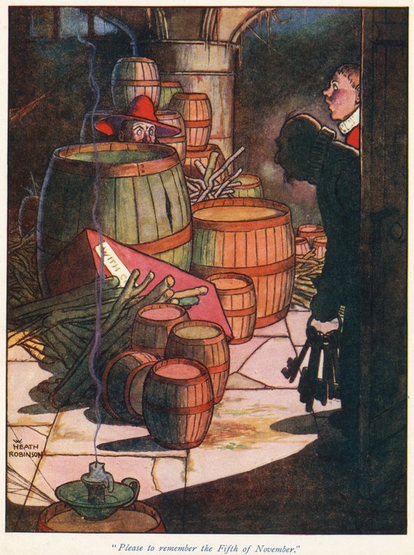 Prosím, připomeňte si pátý listopad od William Heath Robinson