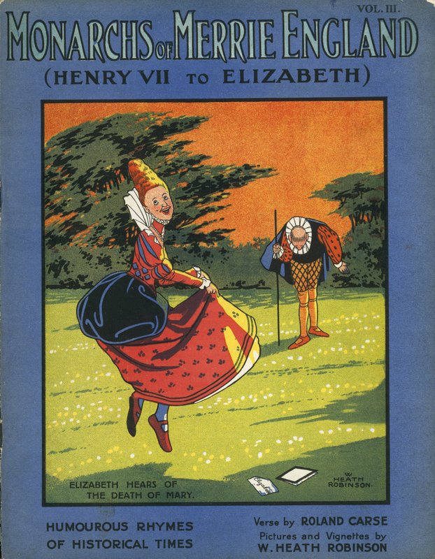 Královna Alžběta I. se doslechla o smrti královny Marie od William Heath Robinson