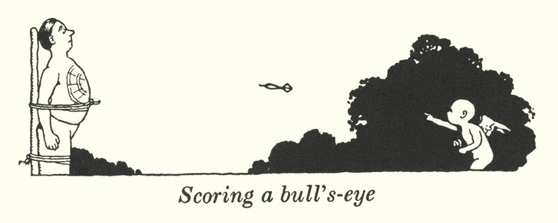 Bodování volského oka (litho) od William Heath Robinson