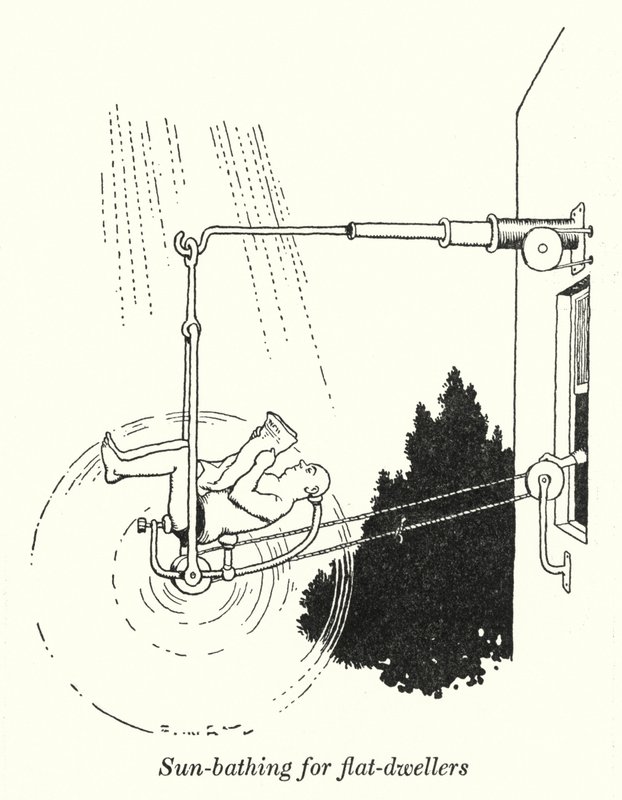 Opalování pro bytové (litho) od William Heath Robinson