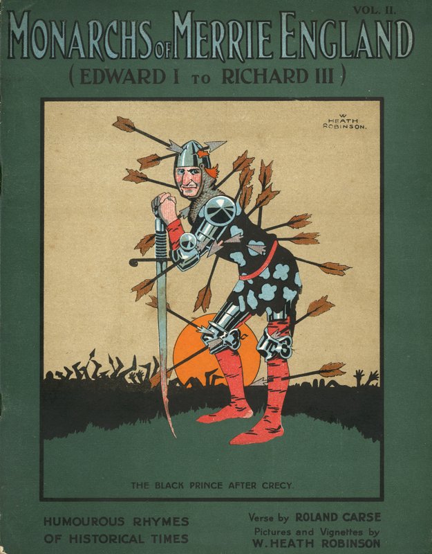 Černý princ po bitvě u Crecy od William Heath Robinson