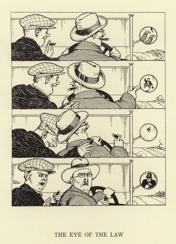 Oko zákona od William Heath Robinson