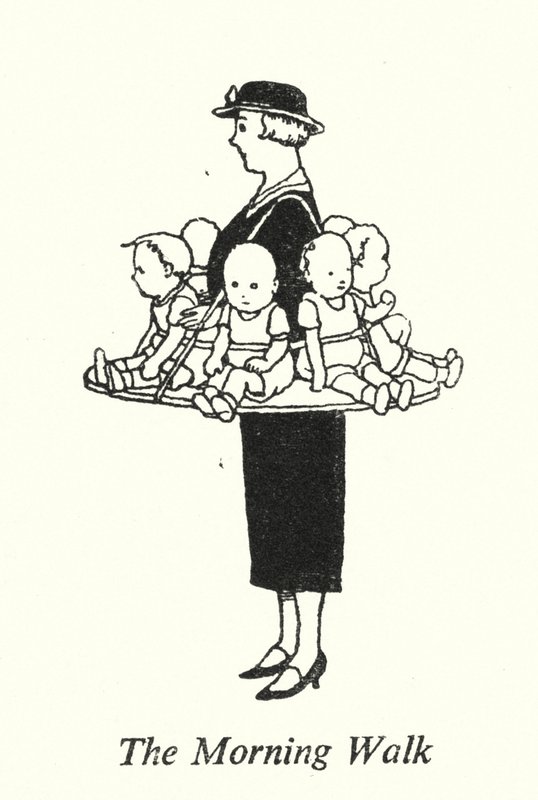 Ranní procházka (litho) od William Heath Robinson
