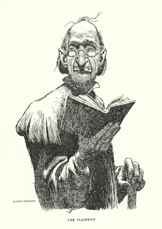 žalobce (litho) od William Heath Robinson