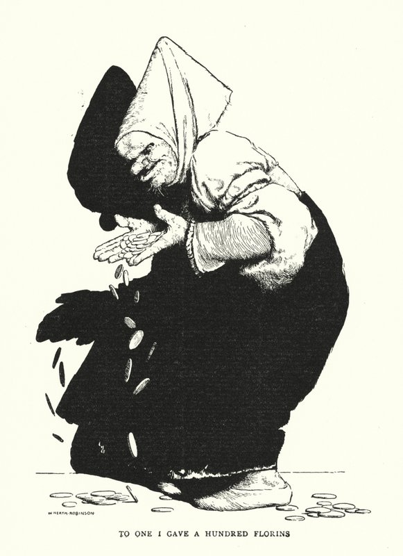 Jednomu jsem dal sto florinů (litho) od William Heath Robinson