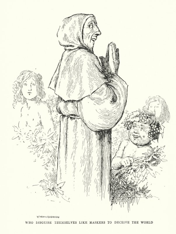 Kteří se maskují jako maskéři, aby oklamali svět (litho) od William Heath Robinson