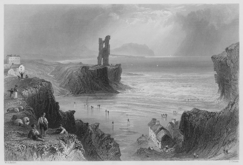 Ballybunnian (rytina) od William Henry (after) Bartlett