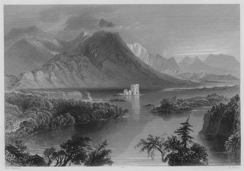 Ballynahinch (rytina) od William Henry (after) Bartlett