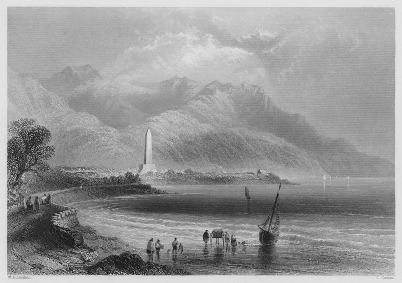 Památník generála Rosse, Ross-Trevor (rytina) od William Henry (after) Bartlett