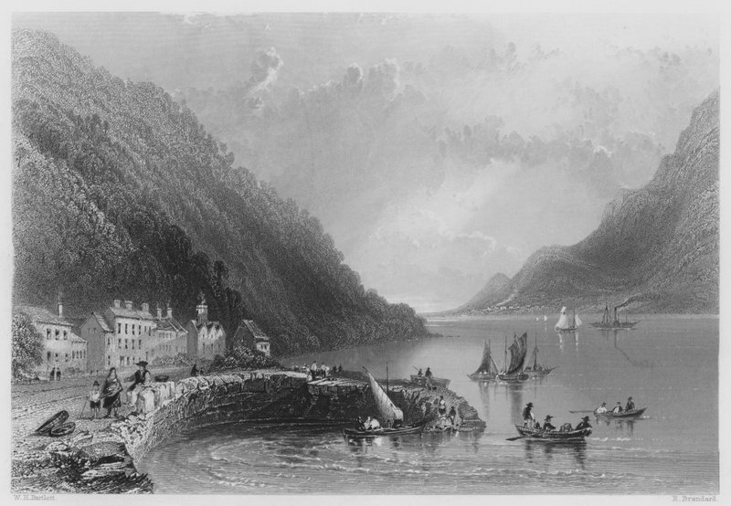 Ross-Trevor Pier (rytina) od William Henry (after) Bartlett