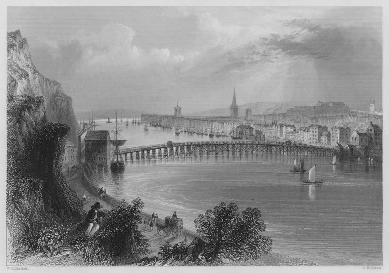 Waterford (rytina) od William Henry (after) Bartlett