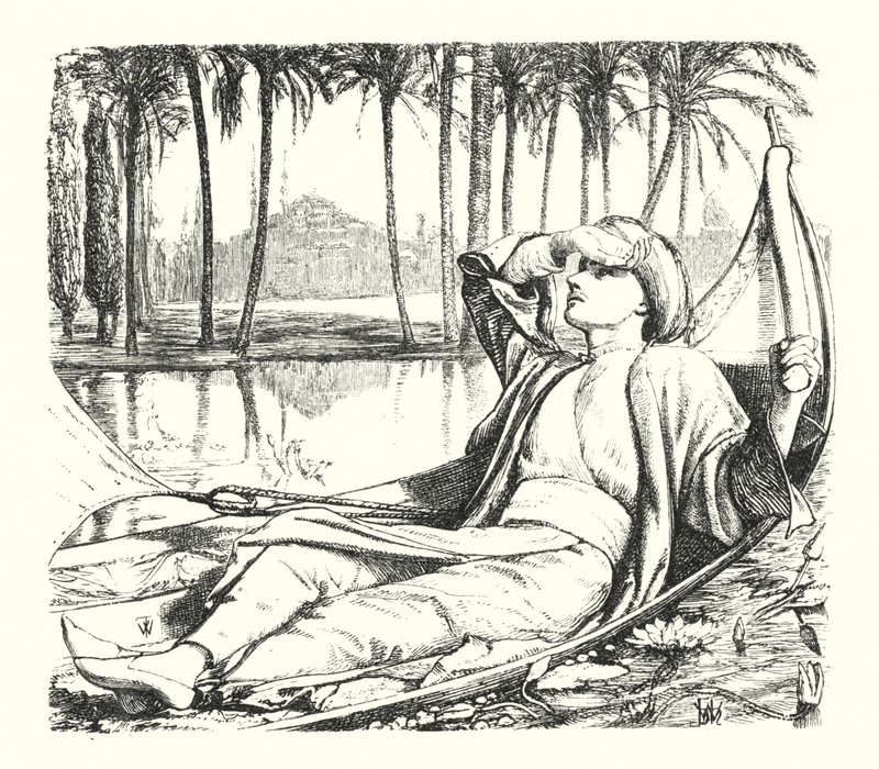 Vzpomínky na arabské noci (rytina) od William Henry (after) Hunt