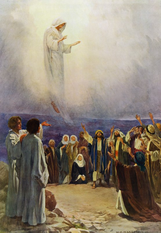 Nanebevstoupení našeho Pána (barva litho) od William Henry (after) Margetson
