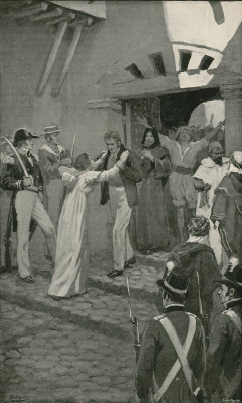 Osvobození křesťanských otroků v Alžíru britskými námořními silami (litho) od William Henry (after) Margetson