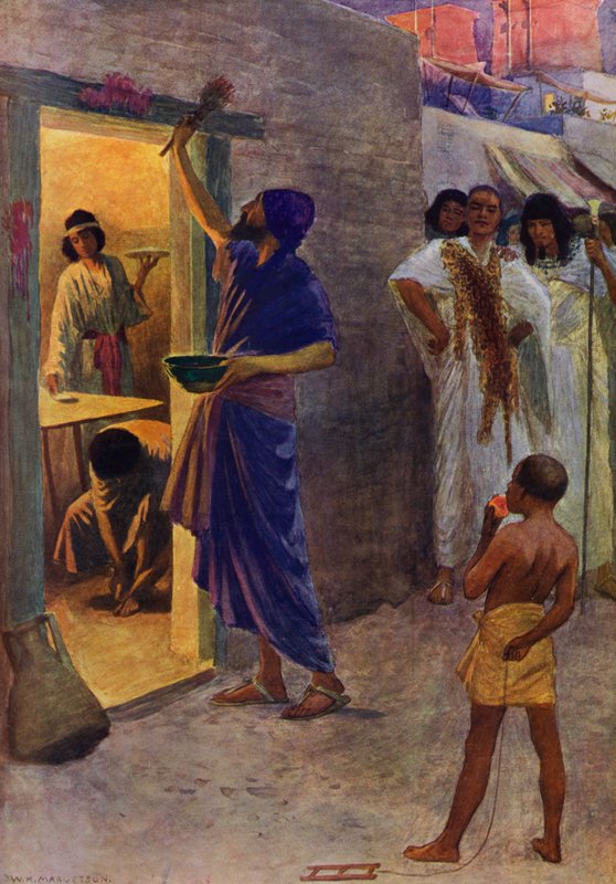Zahájen Pesach (barevné lito) od William Henry (after) Margetson