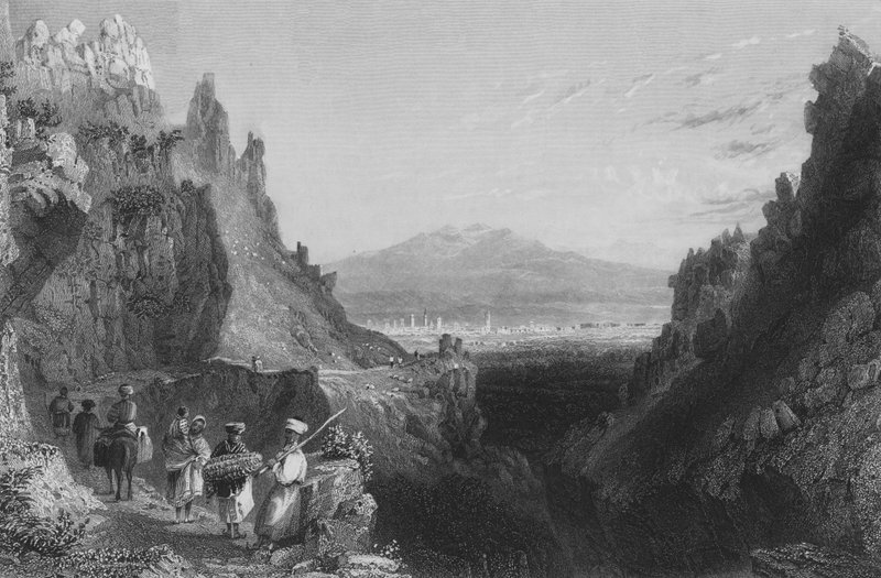 Přístup do Antiochie, starověkého Anathoth, z Aleppa od William Henry Bartlett