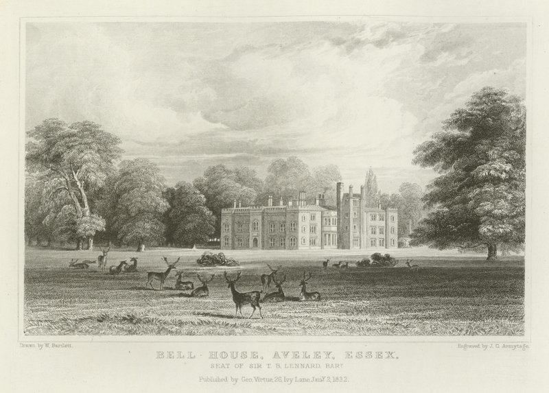 Bell House, Aveley, Essex, Sídlo sira TB Lennarda, Baronet od William Henry Bartlett