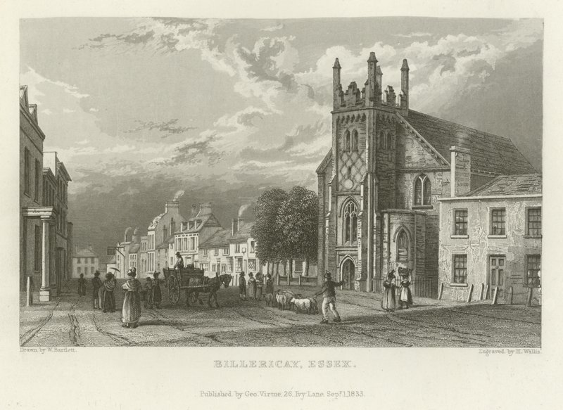Billericay, Essex od William Henry Bartlett