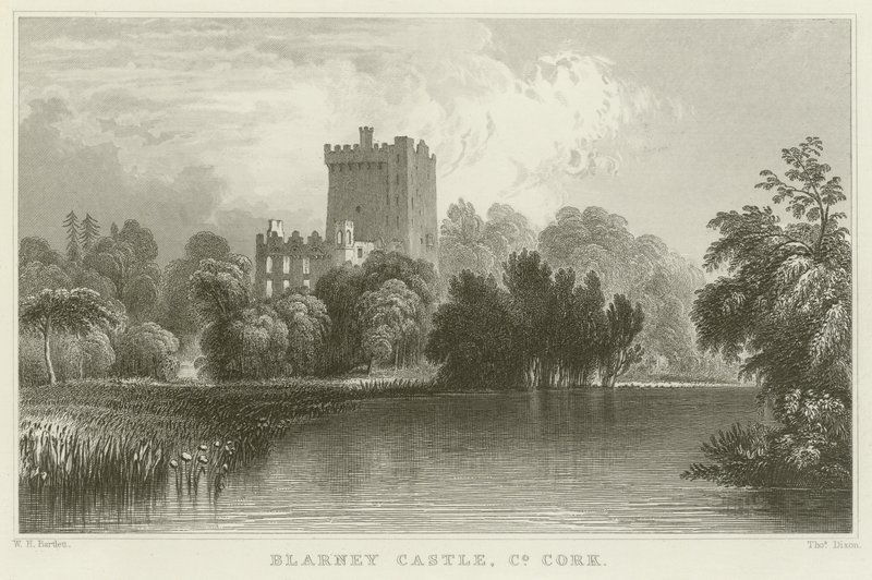 Blarney Castle v hrabství Cork od William Henry Bartlett