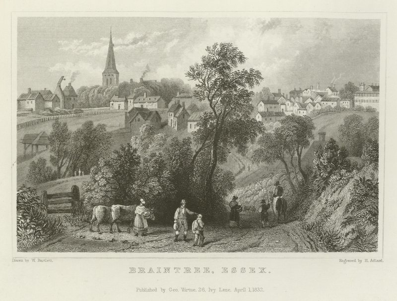 Braintree, Essex od William Henry Bartlett