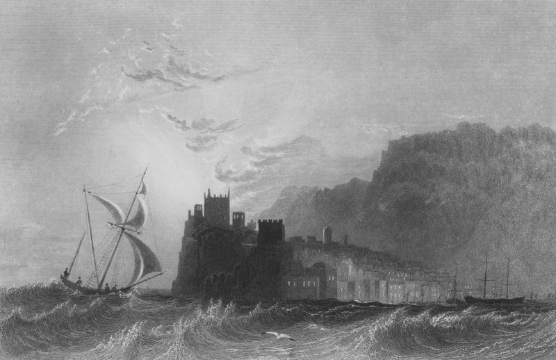 Castelorizo, poblíž Myry, v Sýrii, Malá Asie od William Henry Bartlett