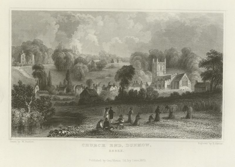 Church End, Dunmow, Essex od William Henry Bartlett