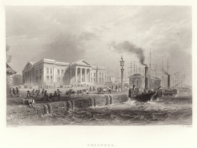 Greenock od William Henry Bartlett