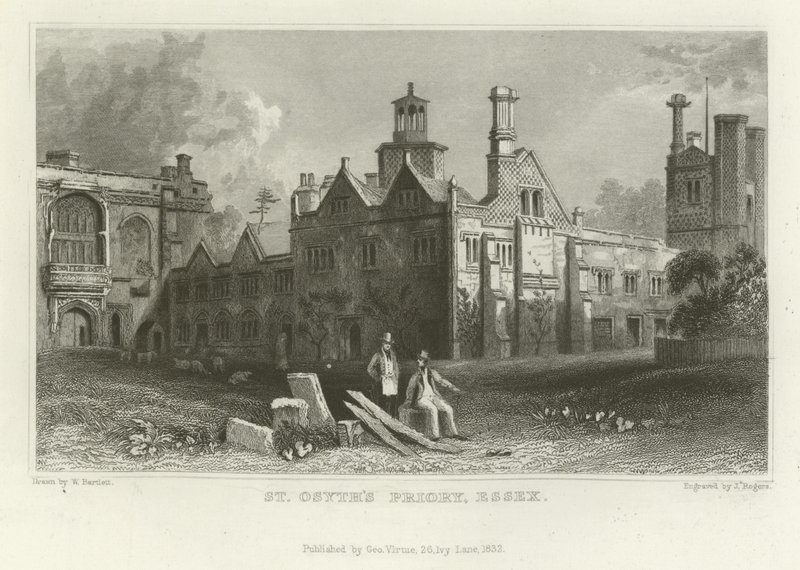 Převorství svatého Osytha, Essex od William Henry Bartlett