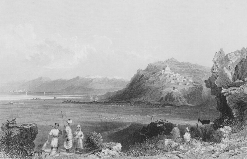 Zarephath nebo Zarapha, starověká Sarepta, město Sidon od William Henry Bartlett