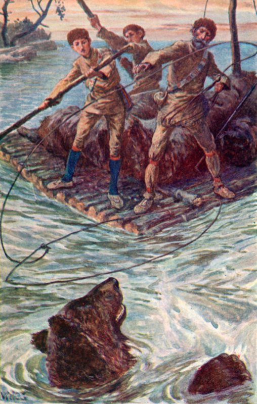 Jake přehodil přes hlavu grizzlyovi smyčku od William Henry Charles Groome