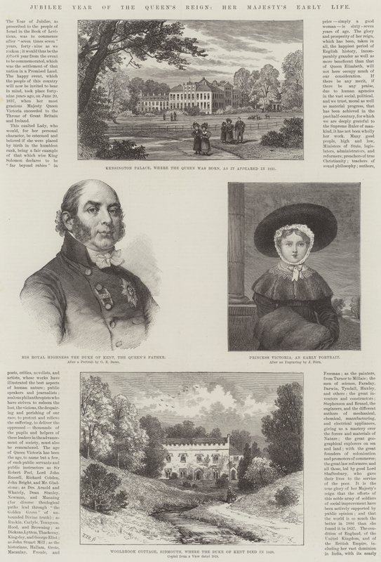 Jubilejní rok vlády královny, Raný život Jejího Veličenstva od William Henry James Boot