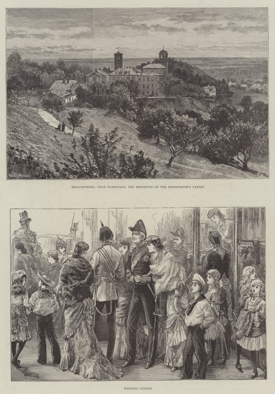 Královská svatba princezny Beatrice a prince Jindřicha z Battenbergu od William Henry James Boot