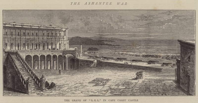 Válka v Ashantee, hrob L E L v hradu Cape Coast od William Henry James Boot