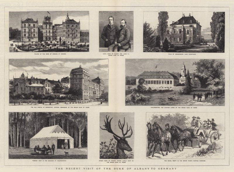 Nedávná návštěva vévody z Albany v Německu od William Henry James Boot