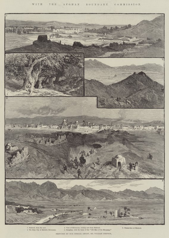 S afghánskou hraniční komisí od William Henry James Boot