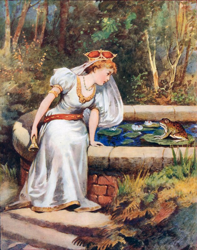 "Neplač, drahá princezno," řekla Žába. 