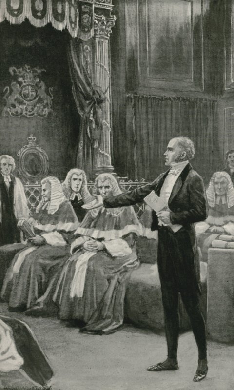 Earl Grey apeluje na Bench of Bishops, aby schválila reformní zákon od William Henry Margetson