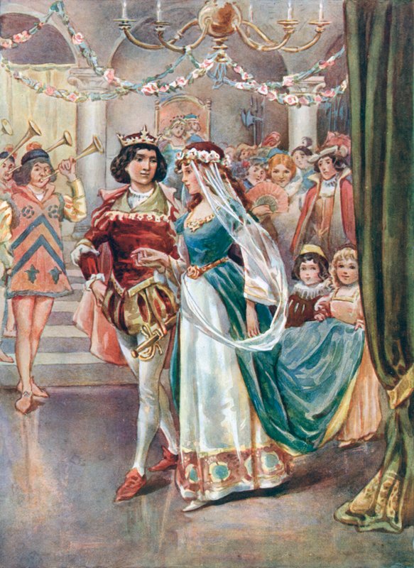 Prosil ji, aby s ním otevřela kouli od William Henry Margetson