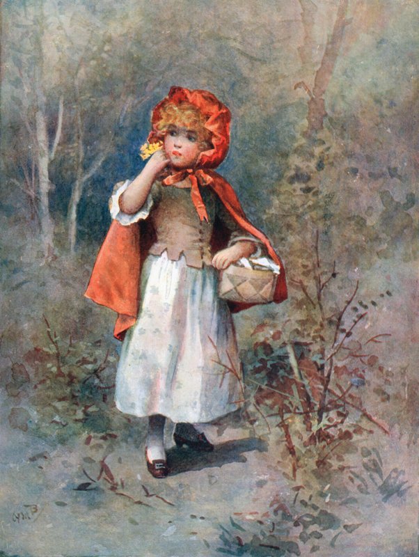 Uslyšela chraplavý hlas: "Dobré ráno, děvčátko. od William Henry Margetson