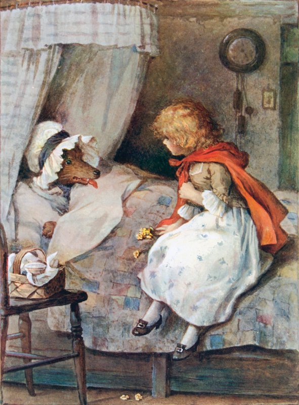 "Jaké máš velké oči, babičko!" řekla ona od William Henry Margetson