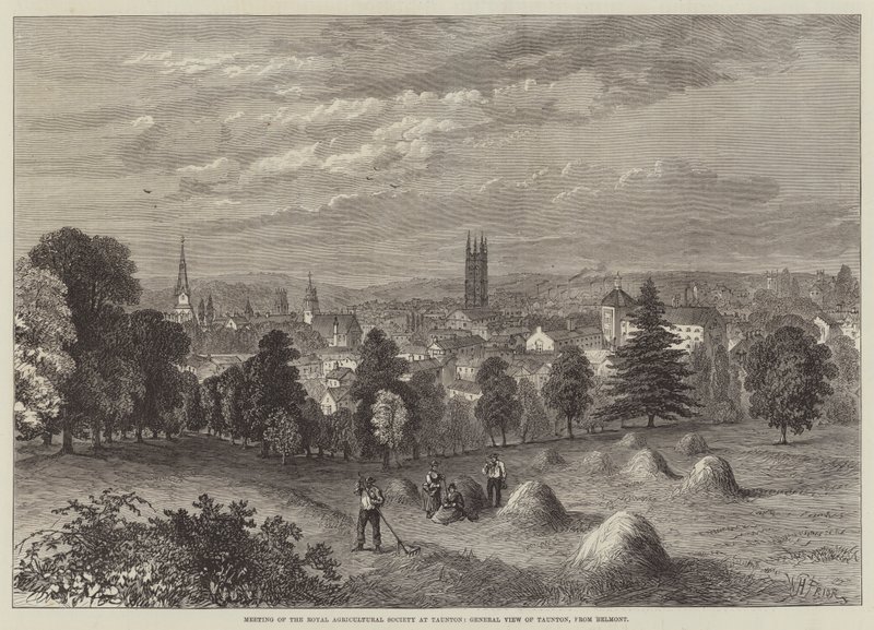 Setkání Královské zemědělské společnosti v Tauntonu, Obecný pohled na Taunton, z Belmontu od William Henry Pike