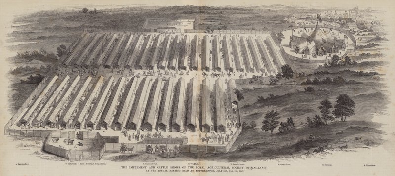 The Implement and Cattle Shows of the Royal Agricultural Society of England, na výročním zasedání konaném v Northamptonu, 20., 21., 22. července 1847 od William Henry Pike