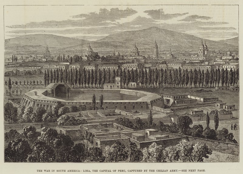 Válka v Jižní Americe, Lima, hlavní město Peru, dobyta chilskou armádou od William Henry Pike