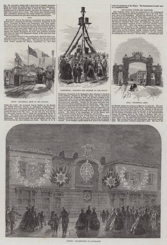 Svatba prince z Walesu a Alexandry Dánské od William Henry Pike