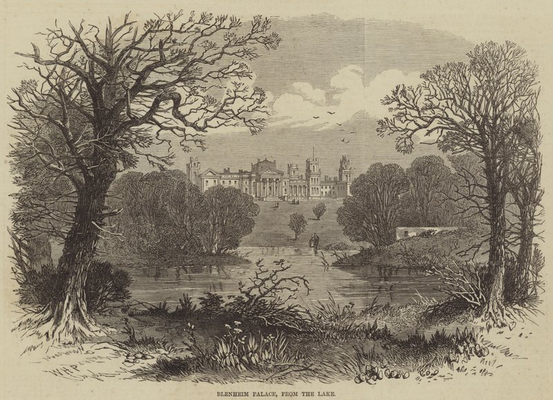 Blenheimský palác od jezera od William Henry Prior