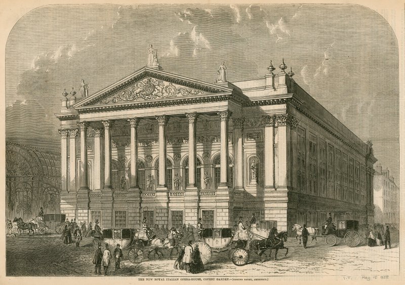 Nová italská opera, Covent Garden, Londýn od William Henry Prior