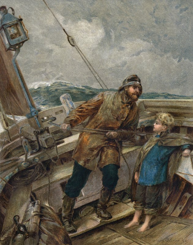Můj otec je u kormidla (barva lito) od William Heysham (after) Overend
