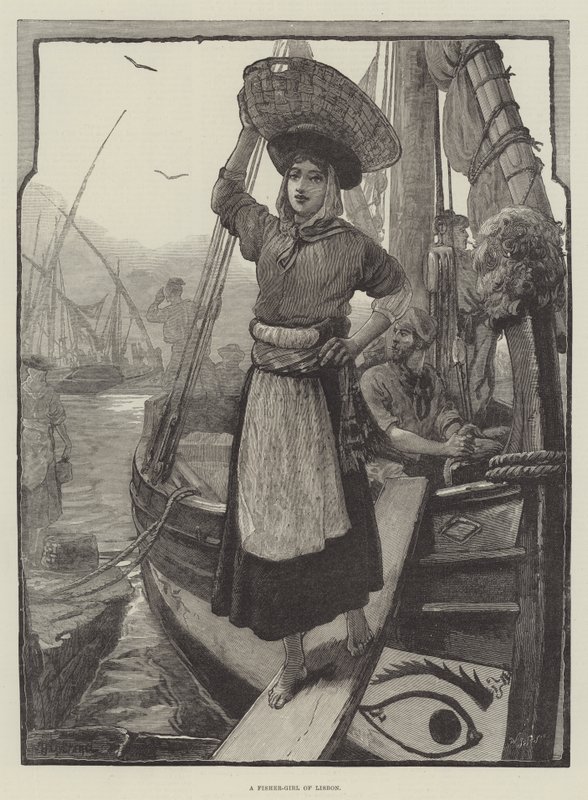Fisher-Girl z Lisabonu od William Heysham Overend