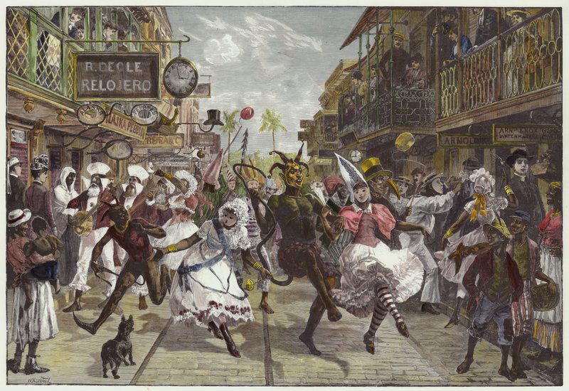 Karneval v Port of Spain, Trinidad od William Heysham Overend